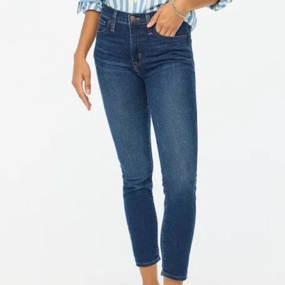 New J. Crew denim jeans hi rise skinny medium wash size 32 pants